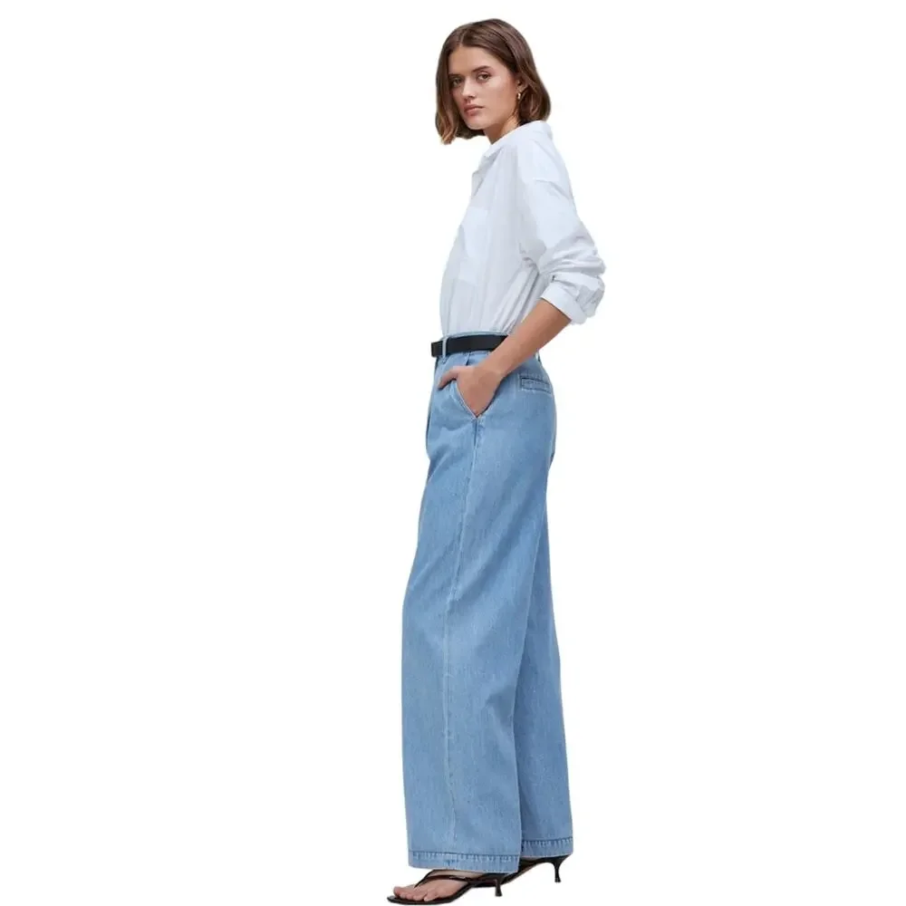Madewell HARLOW Wide Leg/High Rise Jeans - Picture 12 of 13